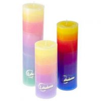 Bougie Arc-en-ciel 7 Chakras de 23cm – A 23cm 7 Chakras Rainbow Candle