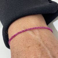 BRACELET RUBELLITE 2MM