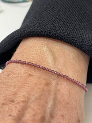 BRACELET GRENAT 2MM