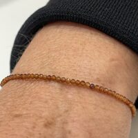 BRACELET GRENAT SPESSARTITE 2MM – GRANAT