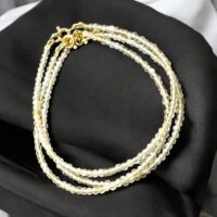 BRACELET CITRINE 2MM – QUARTZ CITRINE